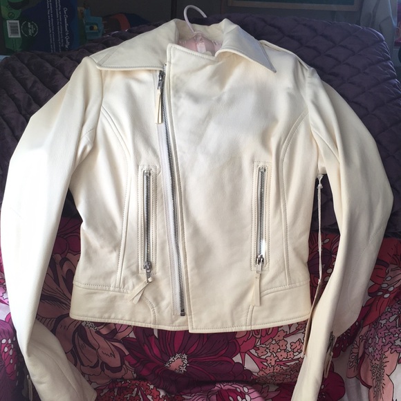 True Religion lambskin leather moto jacket size xs - Picture 4 of 7